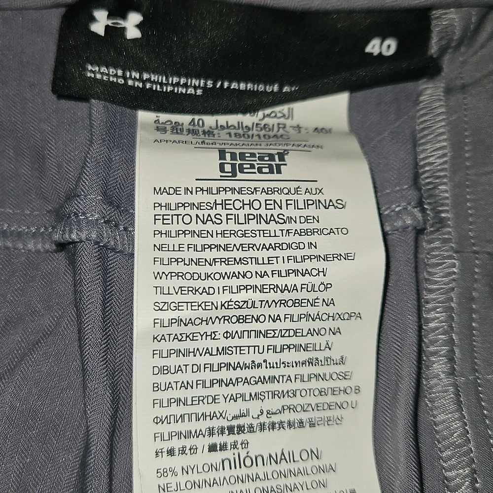 Under Armour HeatGear Golf Shorts – Gray, NWT, Size 40